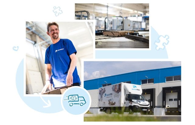 Kompetentni pracownicy zajmują się aktualnie wysyłką do 23 krajów. W Europie lub w Ameryce Północnej – puzzle z puzzleYOU są w ciągu kilku dni u Ciebie.