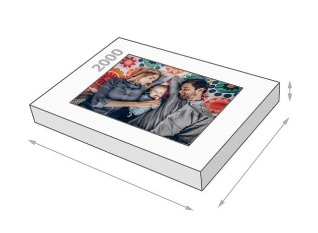 Wielkośc pudełka 2000 elementów