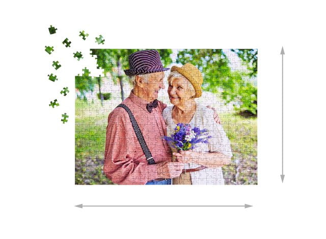 Wielkość ułożonych puzzli 500 elementów