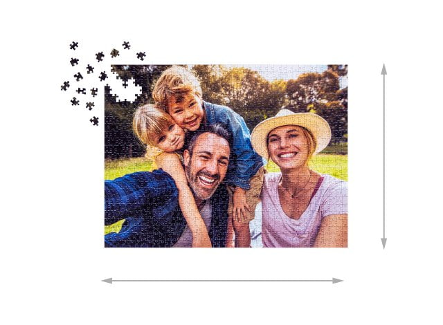 Wielkość ułożonych puzzli 1000 elementów