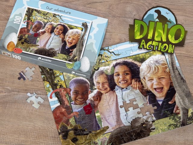 Puzzle z dinozaurami