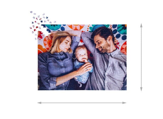 Wielkość ułożonych puzzli 2000 elementów